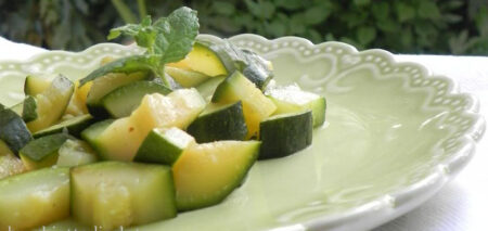 zucchine lesse alla menta